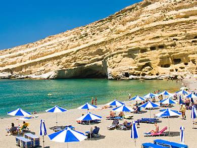 Spiaggia di Matala Isola di Creta