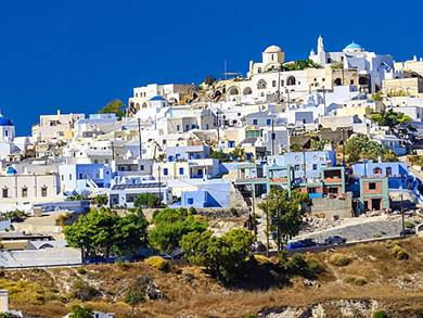 Villaggio di Pyrgos Isola di Santorini