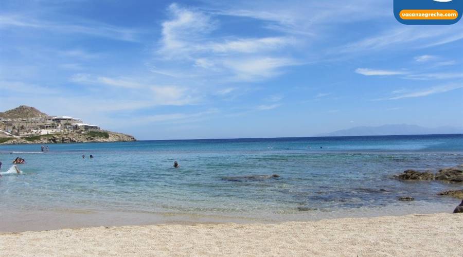 Spiaggia di Paradise Beach Mykonos