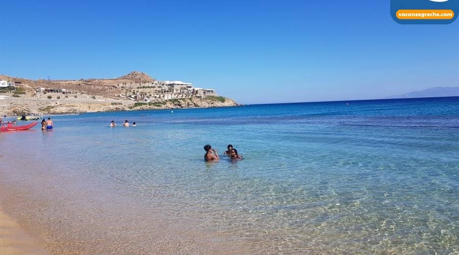 Spiaggia di Paradise Beach Mykonos