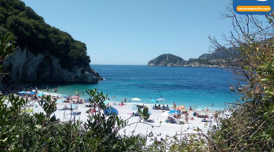 Rovinia Beach Paleokastritsa Corfu