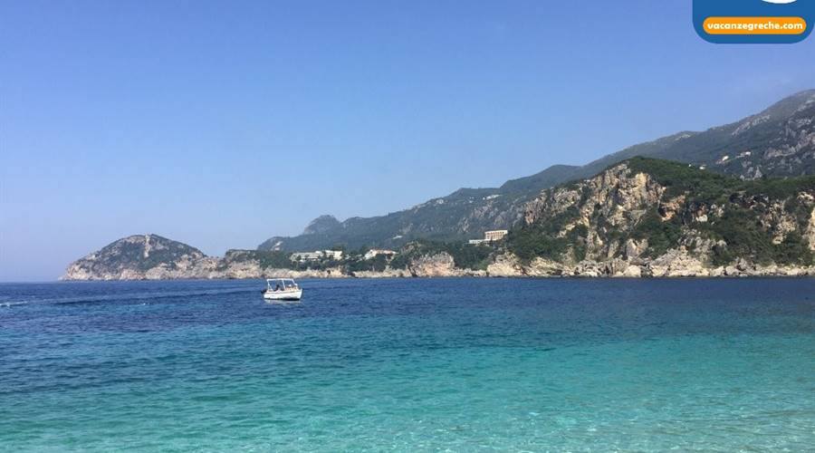 Rovinia Beach Paleokastritsa Corfu