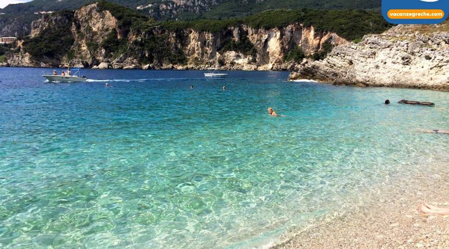 Rovinia Beach Paleokastritsa Corfu