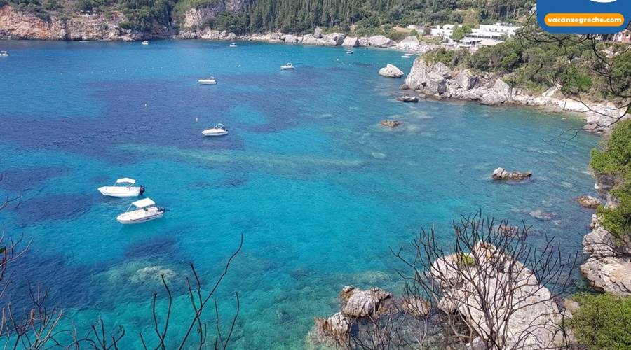Rovinia Beach Paleokastritsa Corfu