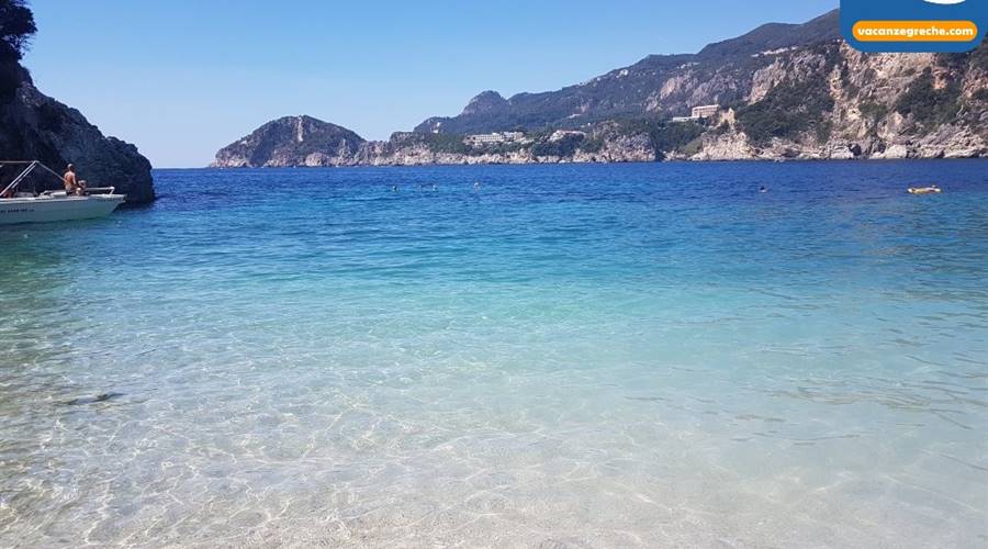 Rovinia Beach Paleokastritsa Corfu