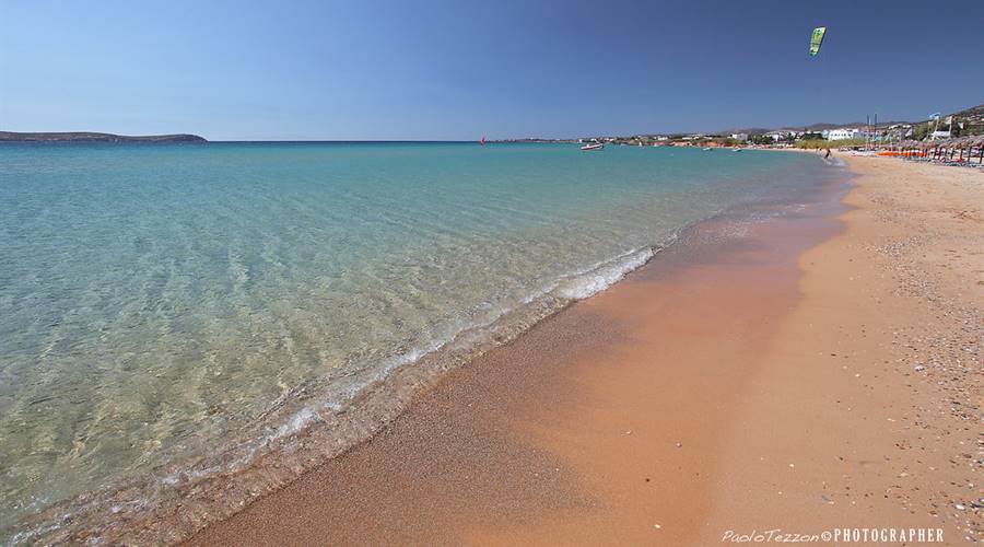 Spiaggia di Golden Beach Isola di Paros