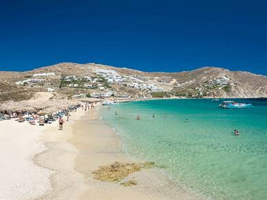 Spiaggia di Elia Isola di Mykonos